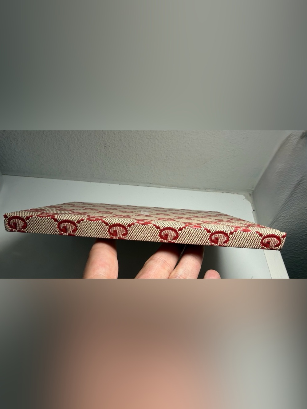 Gucci Beige Canvas with Red GG Monogram Notebook - Picture 9 of 15